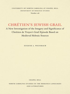 cover image of Chrétien's Jewish Grail